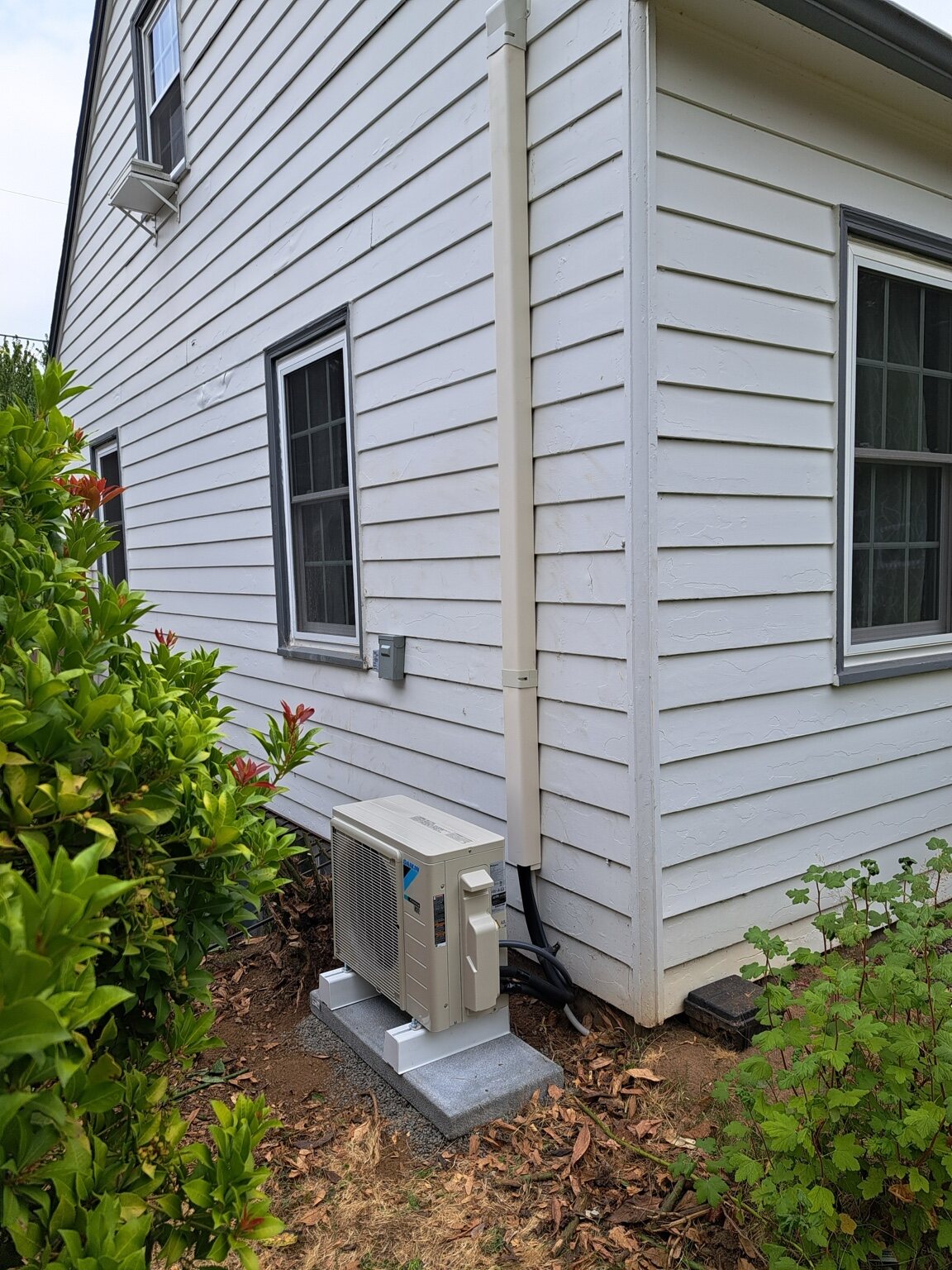 Compact ductless outdoor system by Tranquility Heating and Cooling